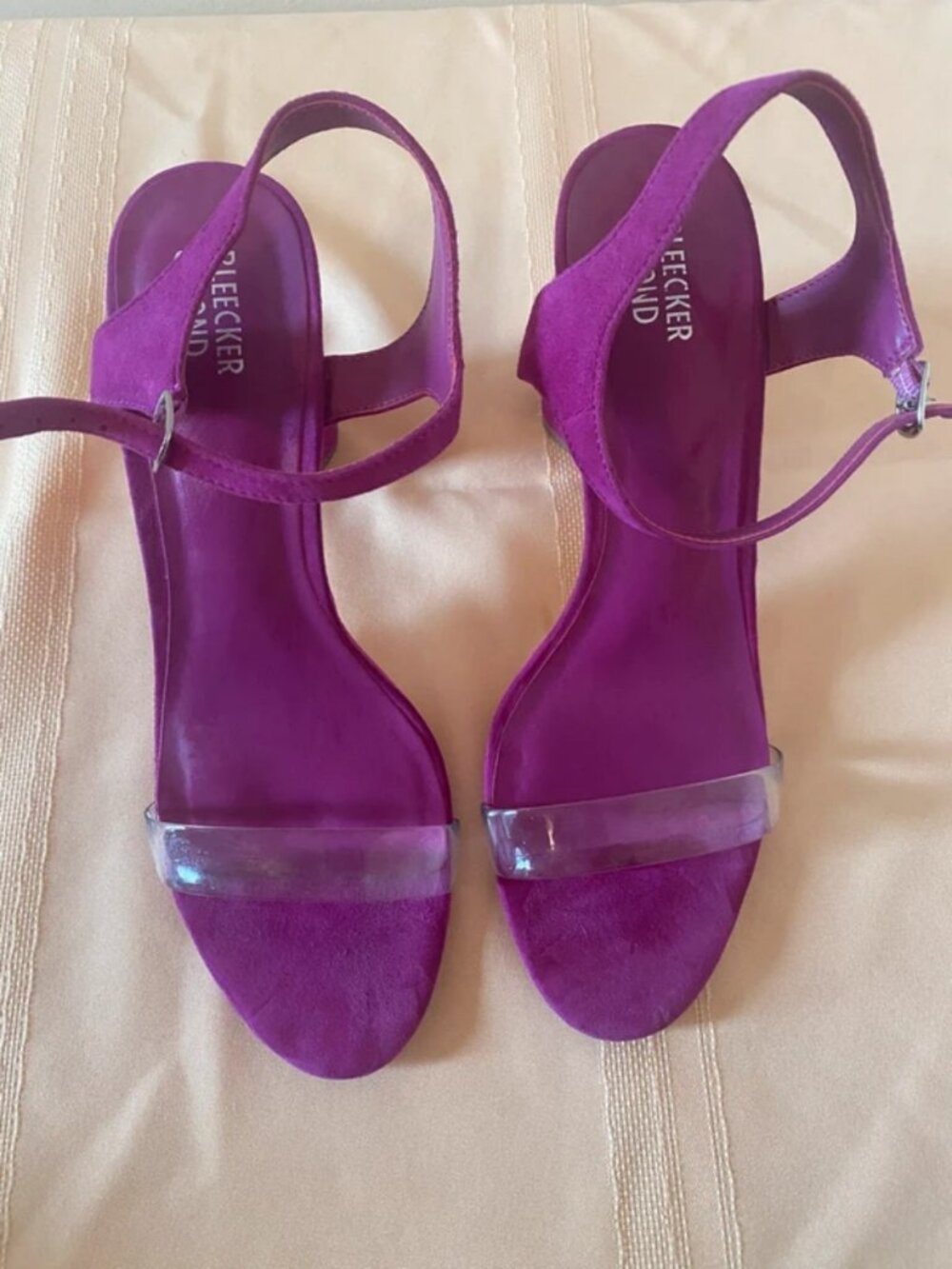 Bleecker & Bond Fuchsia Suede Heel